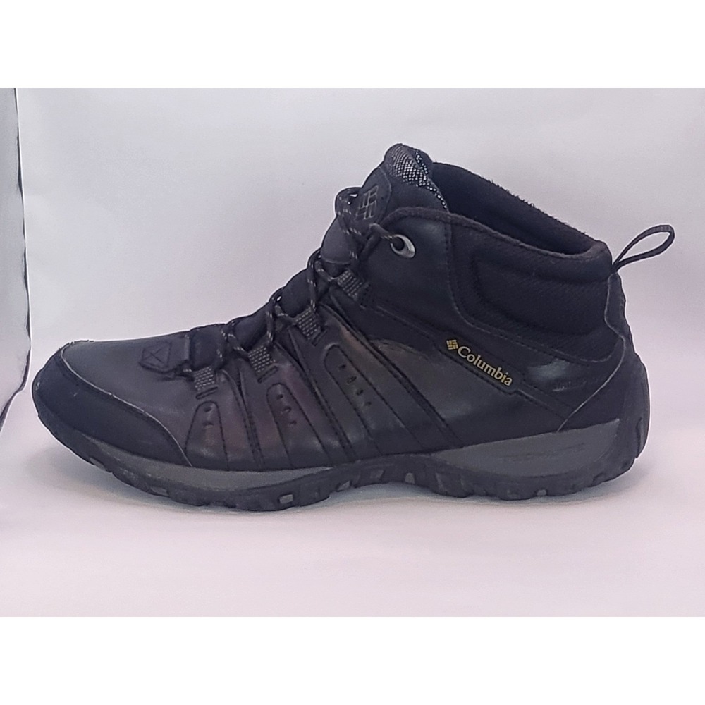 Columbia Newton Ridge Plus II Mens 9 Waterproof Hiking Boots Black Outdoor Trail